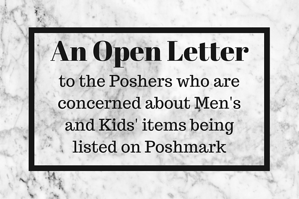 poshmark for men open letter