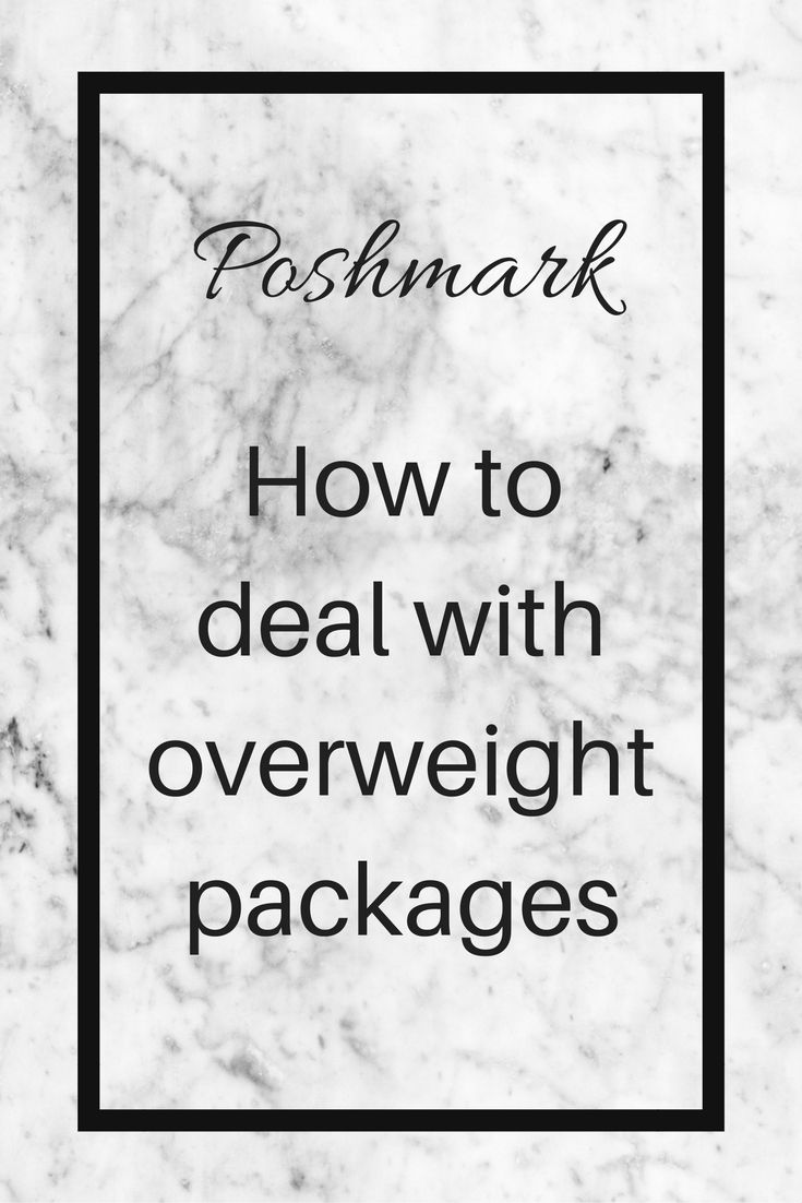 poshmark overweight package