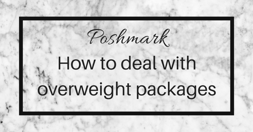 poshmark overweight shipping labels