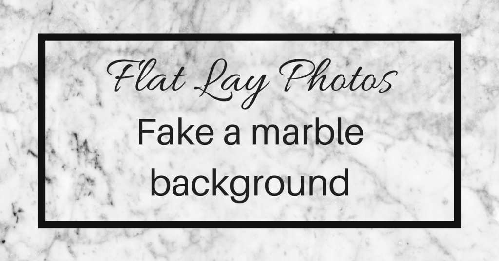 fake a marble background for your fashion flat lay photos